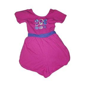 Y2K Baby Girl Cotton Pink Romper Short Sleeve